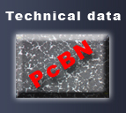 PcBN - technical data
